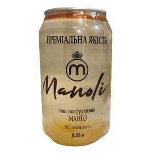 Лимонад Манолі 6*0.33л Манго 23753 фото