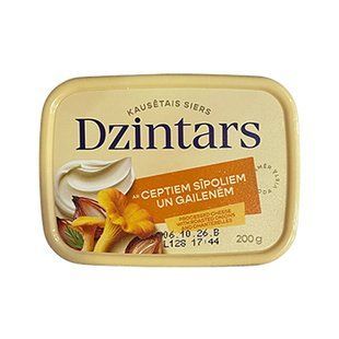 ПлавленийСир Dzintars Смаж. Цибуля та Лисички 200г 24468 фото