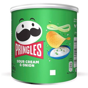 Чіпси PRINGLES Сметана Цибуля 12*40г 48454 фото