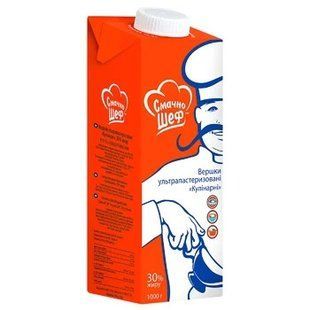 Вершки Смачно Шеф 30% 1л 25529 фото