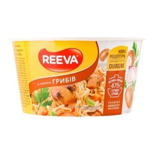 Лапша Reeva 75гр Гриби Тарілка 46101 фото