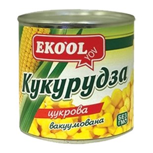 Кукурудза ж/б ЕКООЛ КЛЮЧ 12*425г/340г 98005 фото