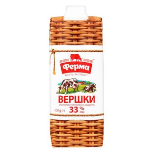 Вершки Ферма 33% 12*500мл 22276 фото