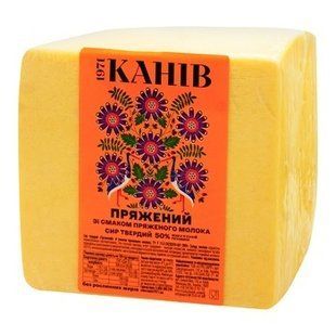 Сир Канів Пряжений 50% Брус ~2.4 кг 34626 фото