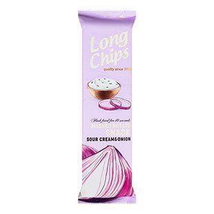 Чіпси Long Chips Сметана та Цибуля 75г 24350 фото