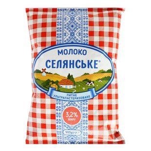 Молоко Селянське 3.2% Т\Ф 900г 34248 фото