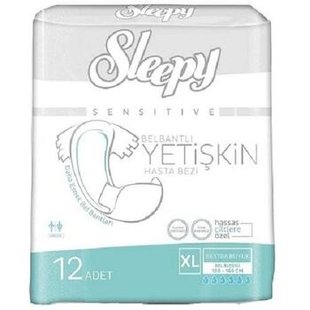 Підгузки д/дорослих SLEEPY Sensetive XL 120-160 6*12шт 55244 фото