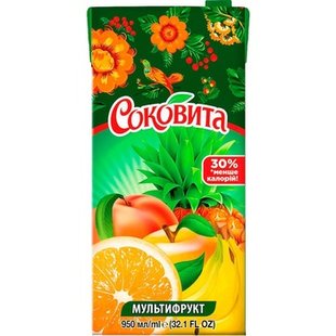 СОКОВИТА 12*0.95л МУЛЬТИФРУКТ 49107 фото