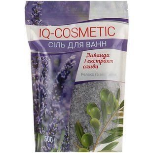 IQ-COSMETICS сіль для ванн 500г лаванда олива 26049 фото