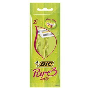 Станки д/гоління жін ВІС Pur lady 3ЛЕЗА 2шт 10825 фото