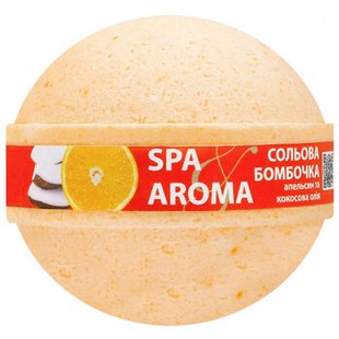 Бомбочка д/ванни SPA-AROMA Апельсин кокос 20*75гр 99936 фото