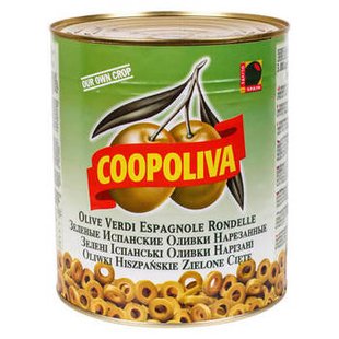 Оливки НАРІЗ Coopoliva Наріз 6*3000/1560г 47714 фото