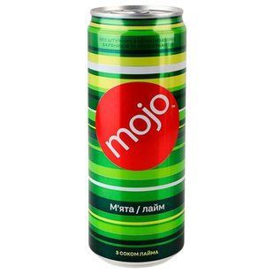 Напій б/а Modjo з/б 0.33л Мята Лайм 15227 фото