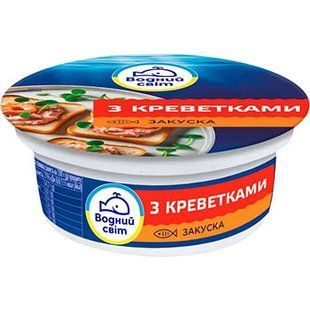 Паста Рибна Закуска з Креветками 100г ВоднийСвіт 18458 фото