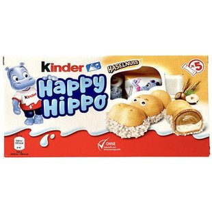 КІНДЕР HAPPY HIPPO ГОРІХ 5шт 20.7 г 97723 фото