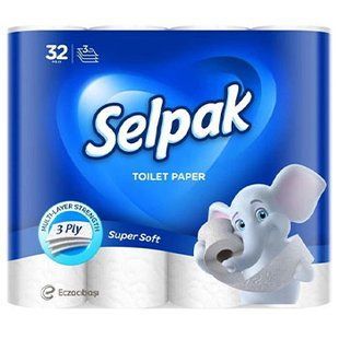 Туалетний папір SELPAK Super Soft 3шари 32шт 26744 фото