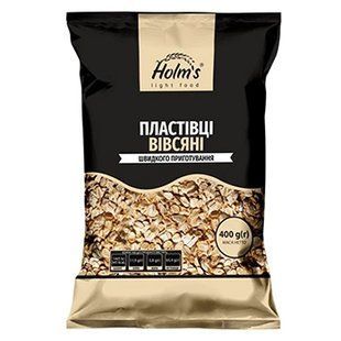 Пластівці Holm's Вівсяні 400г 21863 фото