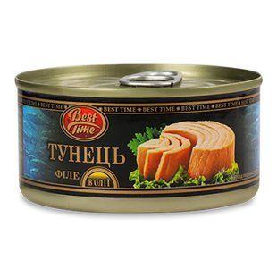 Тунець Best Time стейк в соєвій олії Ключ 185гр 24277 фото