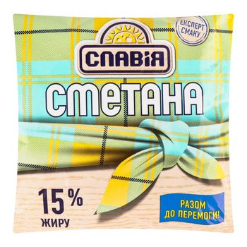 Сметана Славія 15% П\Е 20*350г 10174 фото