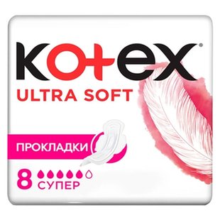 Прокл KOTEX Ultra Soft Super 5кап 16*8шт 97353 фото