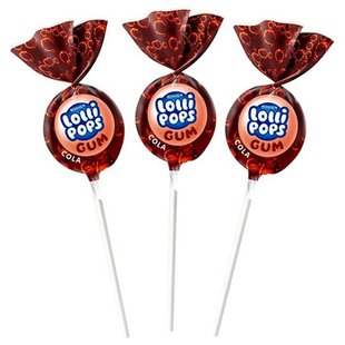 Чупа чупс LOLLIPOPS GUM КОЛА 9*48*20гр 35066 фото