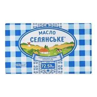 Масло Селянське 72.5% 180г 50619 фото