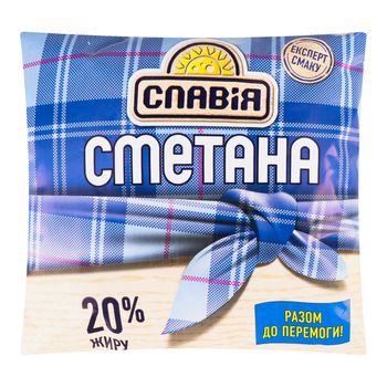 Сметана Славія 20% П\Е 20*350г 10175 фото