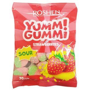 Рошен Юмі-Гумі STRAWBERRIES 70г 12080 фото