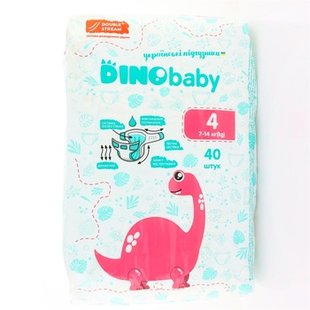 Підгузки DINO BABY 4*40шт 41045 фото