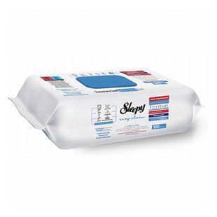 Серв. вологі SLEEPY Easy Clean Bleach 100шт 25658 фото