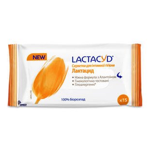 Вол серветки LACTACYD 20*15 шт 97133 фото