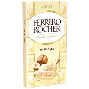 ШОК FERRERO БІЛИЙ З ГОРІХОМ 90г 96071 фото