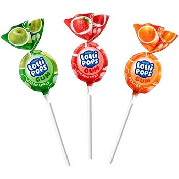 Чупа чупс LOLLIPOPS GUM ФРУКТ МIКС 9*48*20гр 35065 фото