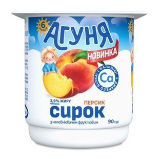 Сирок Агуня Персик (8міс)3.9% 90г 25119 фото