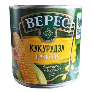 Кукурудза з/б ВЕРЕС ЦУКР 340/255г 11438 фото