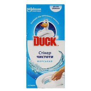 Стікер д/унітазу стікер DUCK Морський 3шт 96949 фото