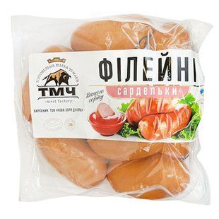 Сардельки ТМЧ Філейні в/с н\о ~900г 18431 фото