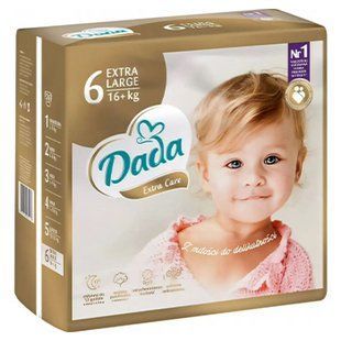 Підгузки DADA 6 Extra Care (16+кг) 34шт 99849 фото