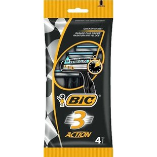 Станок д/гоління BIC ACTION 3 4шт 99922 фото