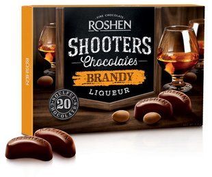 Цукерки Коробка РОШЕН SHOOTERS БРЕНДИ-ЛІКЕР 150г 48073 фото