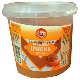 Згущена Іриска 8.5% Хуторянка 1кг Відро 20578 фото