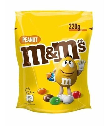 Драже M&M's 18*220г Жовтий Горіх 48696 фото