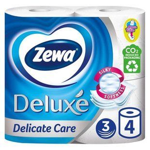 Туалетний папір Zewa Deluxe Білий 3ш 4шт 22728 фото