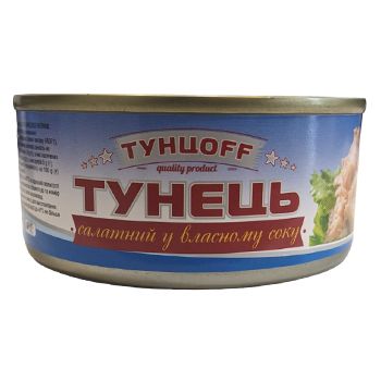 Тунець Тунцофф Салатний В/С 24*150гр 11144 фото