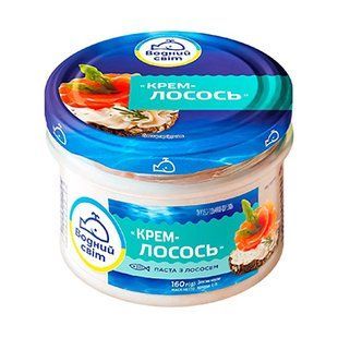 Паста Рибна ВодСвіт Крем Лосось с\б 160г 25418 фото