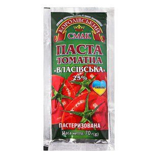 Томатна Паста Королівський Смак 70г Стік 48870 фото