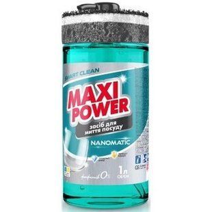 Миючий засіб MAXI POWER Nanomatic+губка 1л 22722 фото