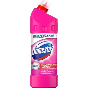 Засіб д/унітазу DOMESTOS Шторм рож 12*1л 51441 фото