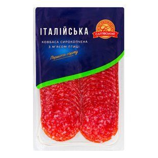 Ковбаса Салтів Нар С\К Італійська ШТ 80г 42625 фото