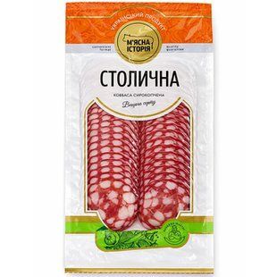 Ковбаса МІ Столична Нар С\К 80г ШТ 22646 фото
